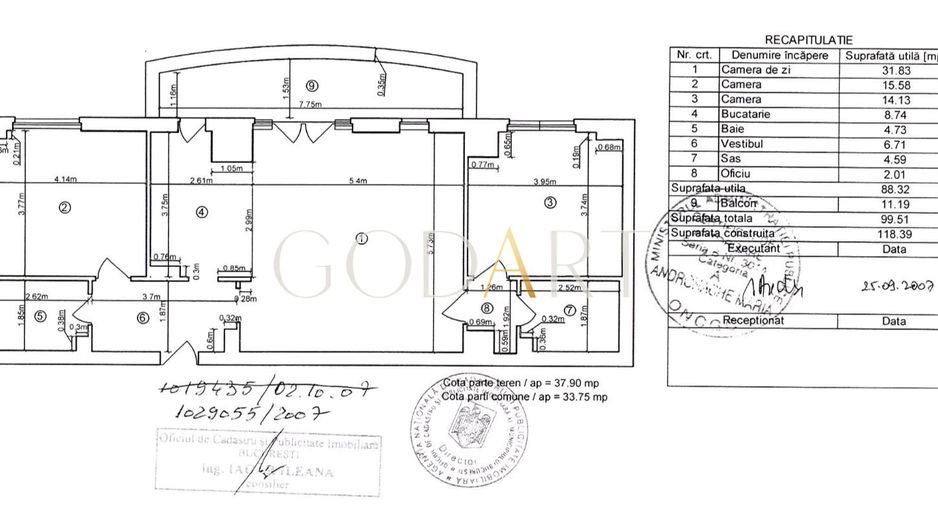 Apartament ready to move | Central Park | Loc de parcare subteran - Schiță 14