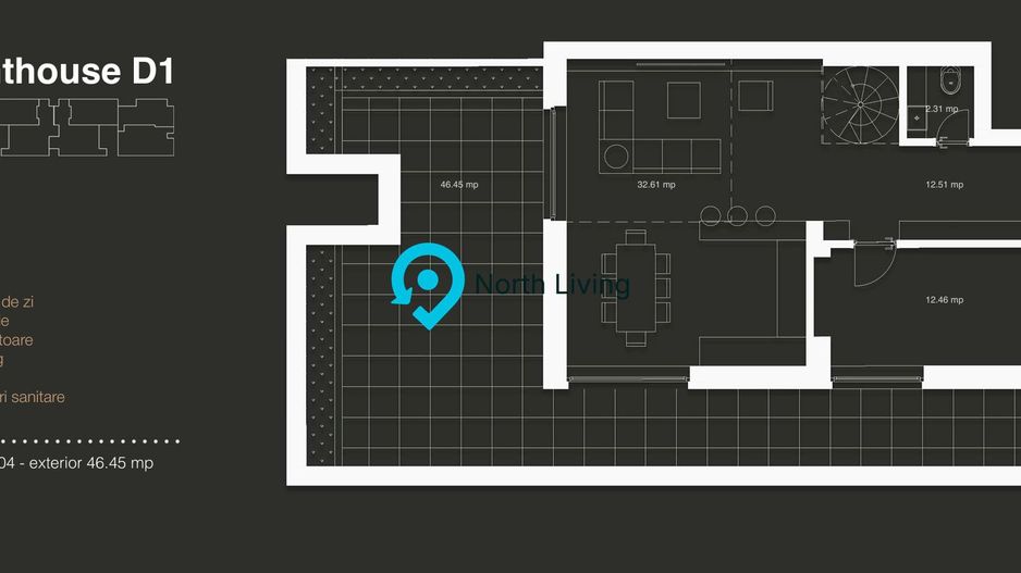 Penthouse 3 Camere LUX cu View | Terasa Spectaculoasa | Iancu Nicolae - Poză 2