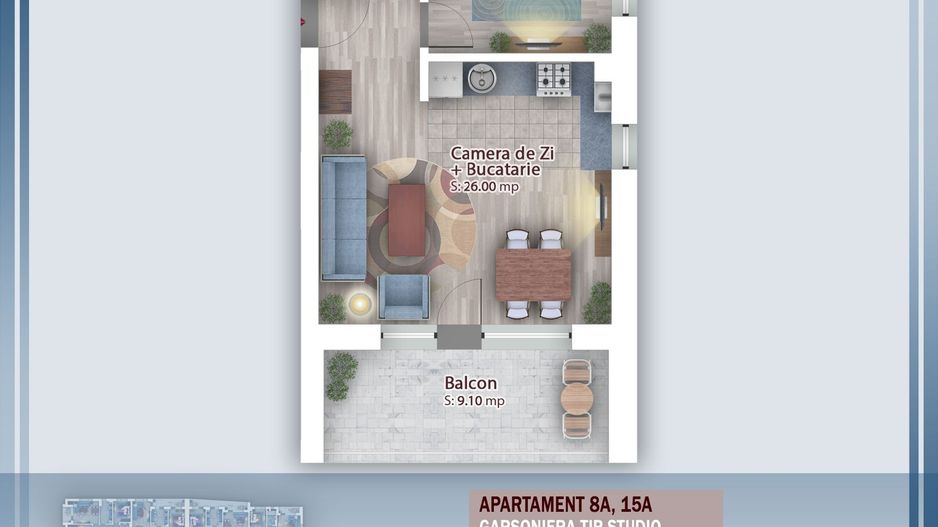 Oferta Lansare 2 camere  incalzire pardoseala - Schiță 4