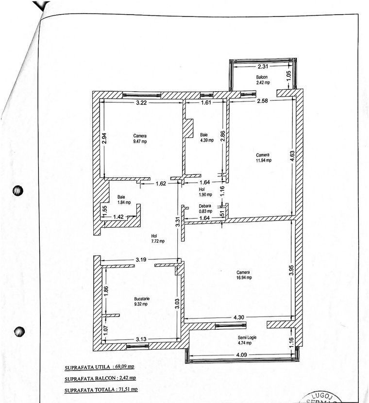 COMISION 0%|Apartament 3 camere|Simion Barnutiu|Centrala Proprie. - Poză 17