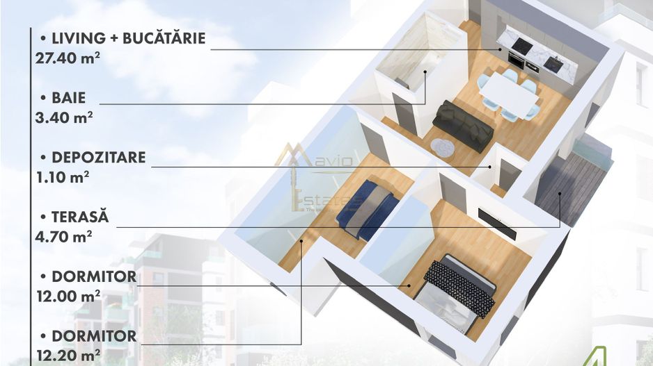 Satu Mare, Micro 17, Apartament 3 camere in complex nou - Poză 2