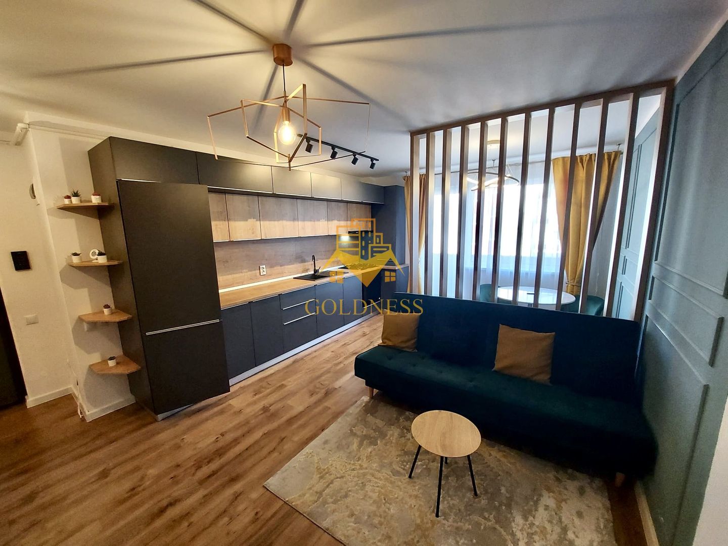 2 camere open space, Modern, Parcare, Totul Nou, Cetatii, Floresti - Poză 4