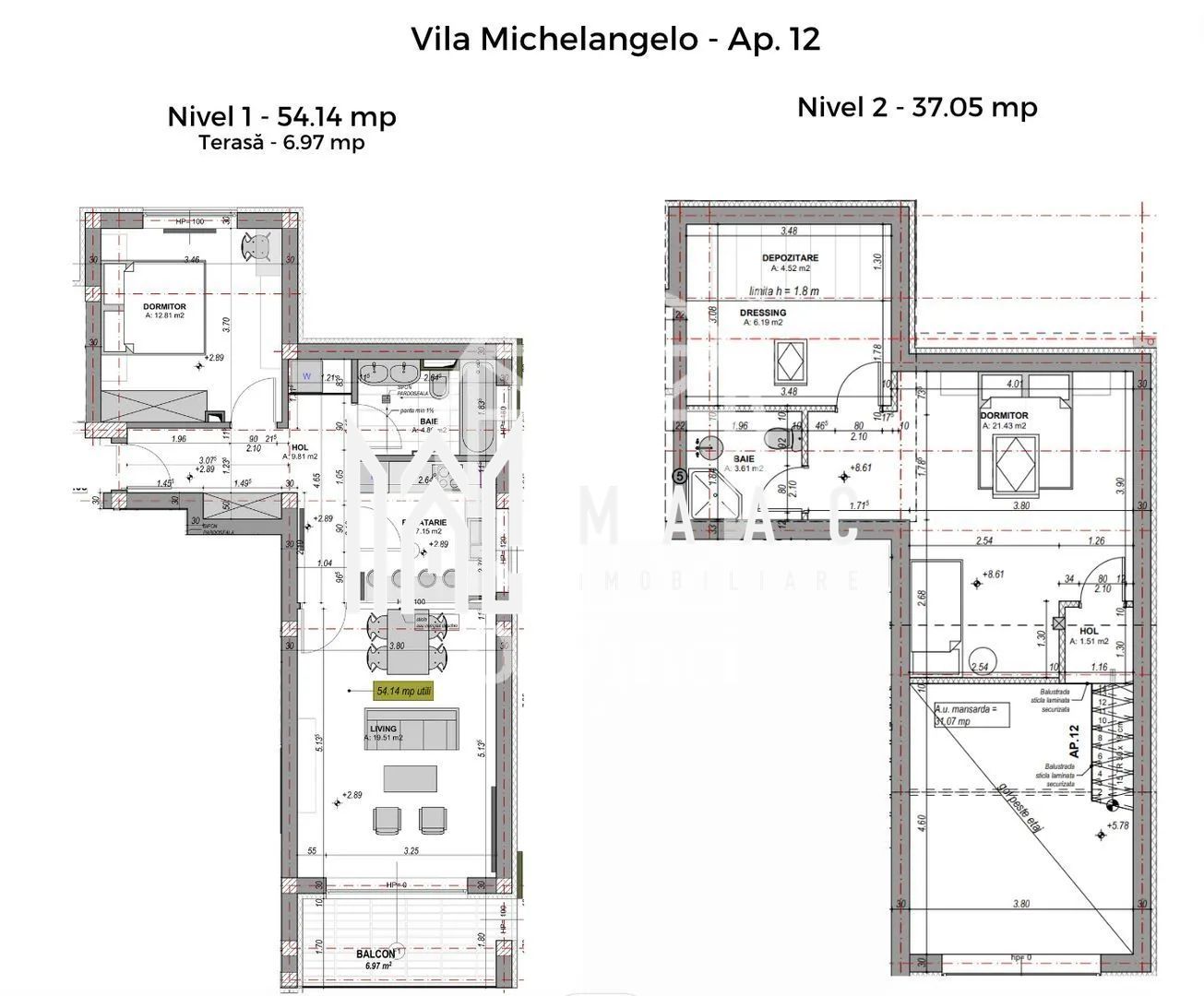 Penthouse 3 camere I 2 nivele I finisat la cheie I Zona de Vest I Sibiu - Poză 8