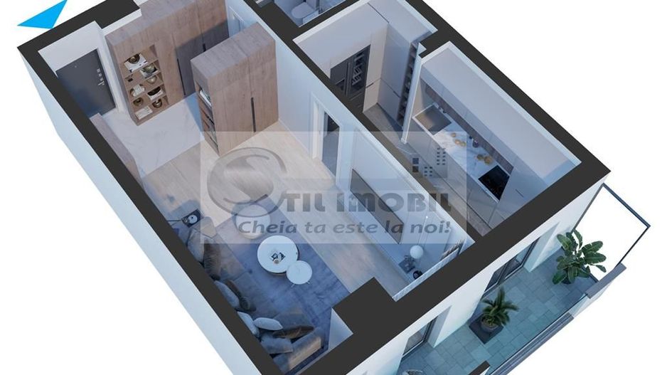 Apartament o camera - Nicolina - Bloc nou - Poză 2