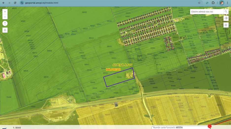 Teren intravilan cu destinatie rezidentiala 55.515 mp Balotesti - Poză 2