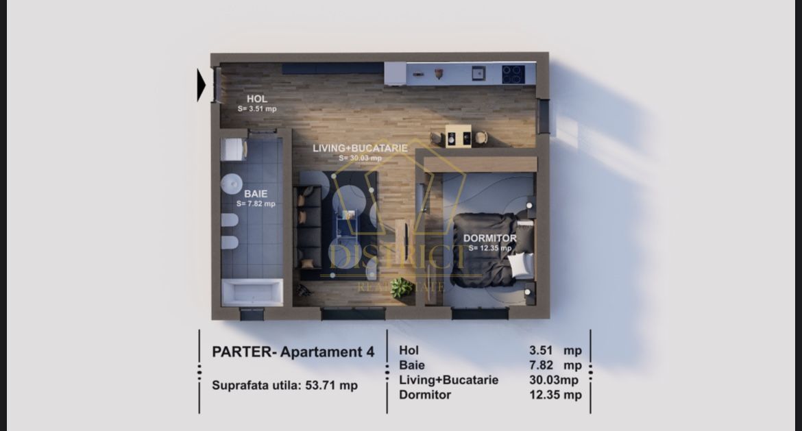 Apartament superb cu 2 camere I Braytim - Poză 2