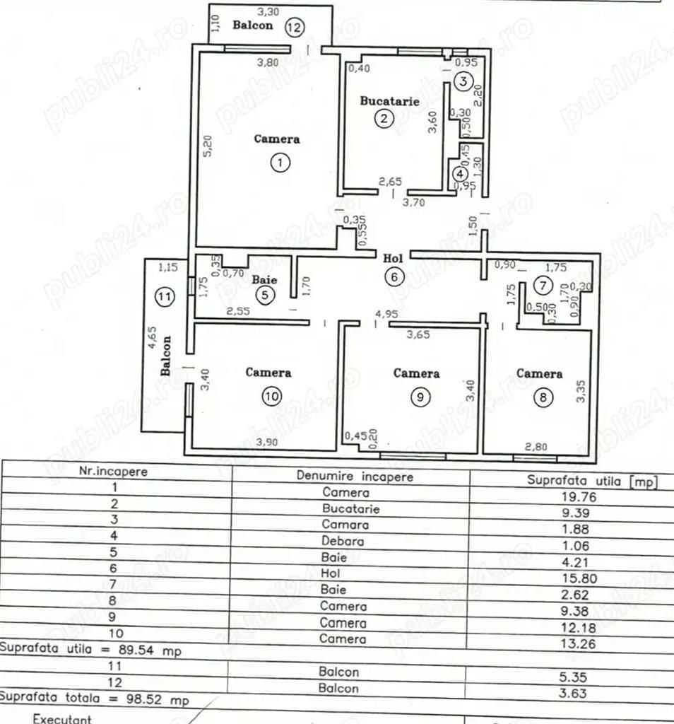Apartament 4 camere zona Steaua etaj 2 - Poză 3