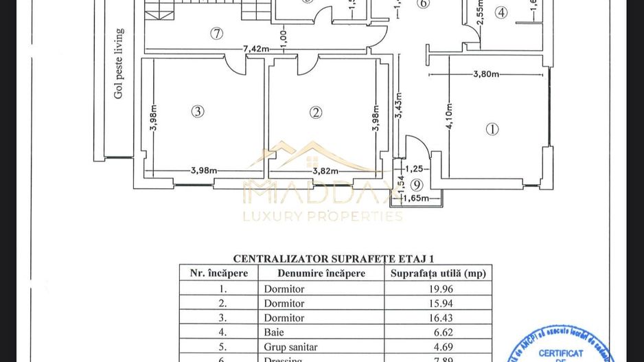 Vila cu 6 camere 230mp / 631mp teren / Independenta energetic/ Piscina / Berceni - Schiță 47