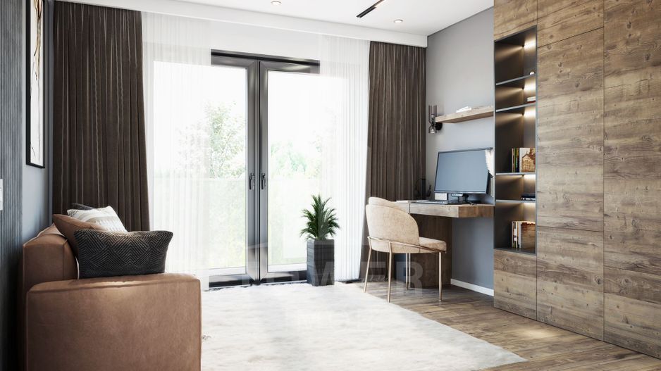 Casă modernă în Cisnădioara / Cisnădie – vedere către Cetatea Cisnădioara - Poză 4