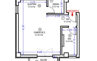 Apartament cu o camera | Aradului - Poză 8