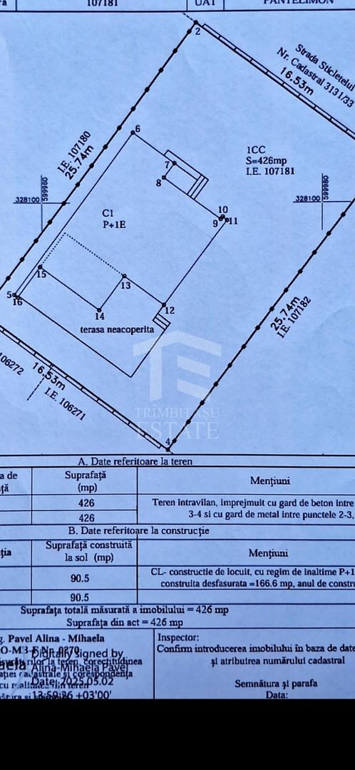 Cernica-Pantelimon Vila 5 camere teren 425mp - Schiță 8