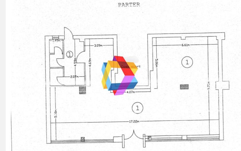 Spatiu comercial de închiriat  Brasov - 146 mp # spatii-comerciale-brasov.ro - Schiță 5