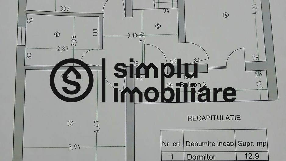 2 camere semidecomandate, etajul 2- Brazda lui Novac! - Schiță 6