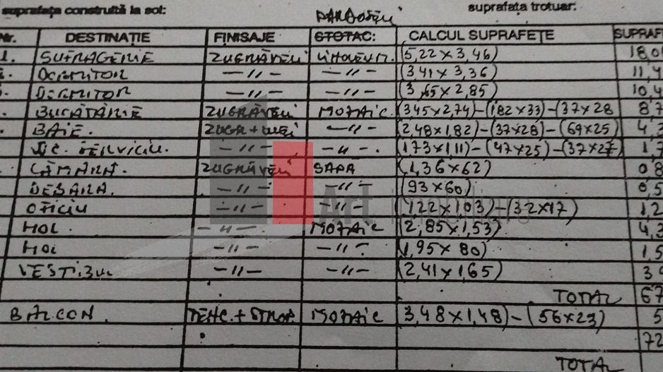 Apartament 3 camere decomandat Moinesti - Gorjului - Schiță 11