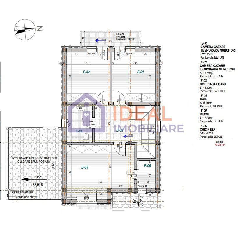 Casa de vacanta cu 4 camere si 800 mp de curte, in Paltinis - Schiță 6
