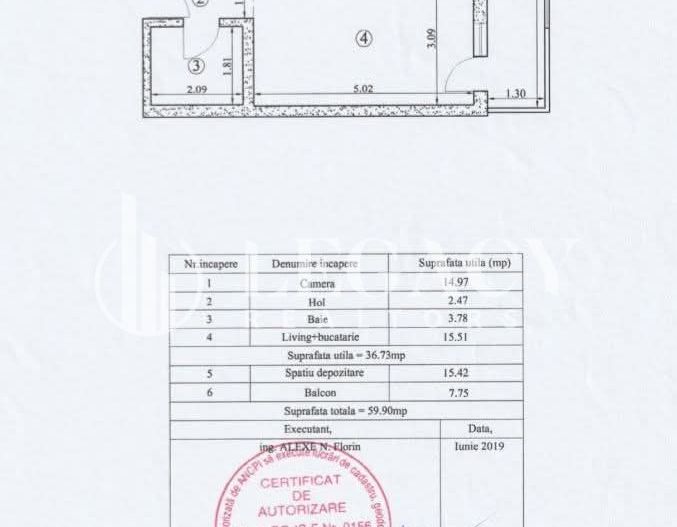 Apartament READY TO MOVE la mansardă, cu balcon și boxă de depozitare - Poză 13