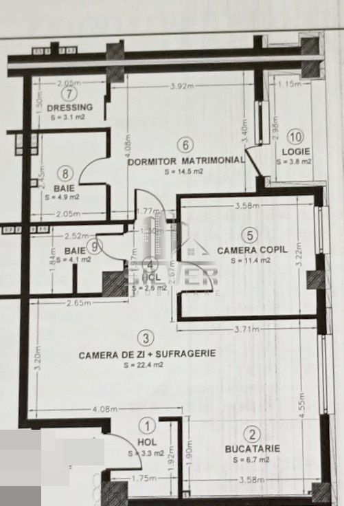 Apartament cu 3 camere intr-un imobil calitativ/73mp/zona Vivo. - Poză 3