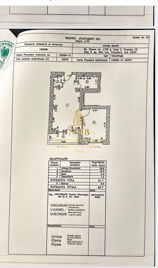 Apartament 2 camere Complex Cortina North! - Poză 7