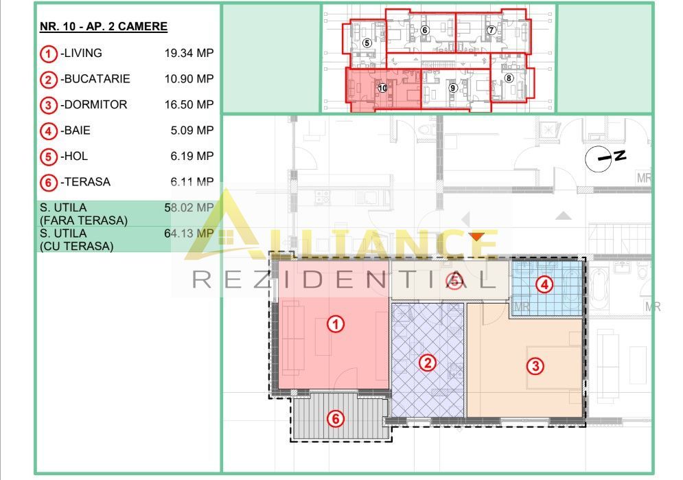 Apartament 2 camere | 64 mp - STRADA LEORDENI - - Poză 9