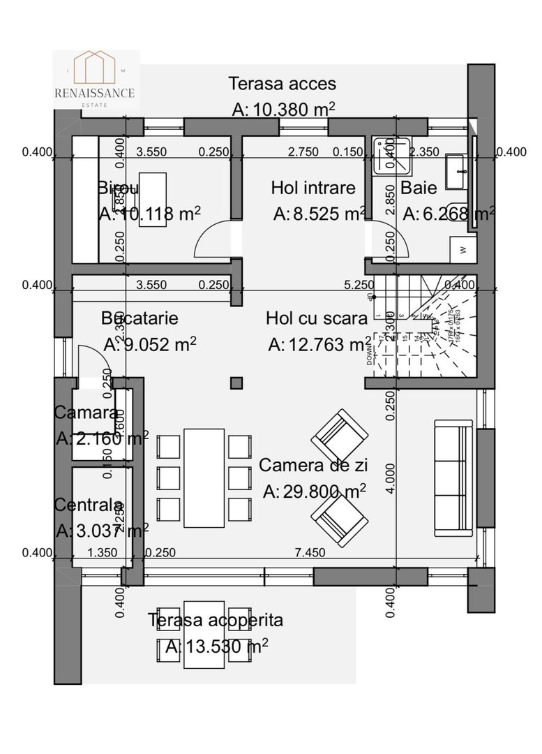 Vila 5 Camere 3 Bai 145mp Utili 450mp Teren | Proiect Modern - Panouri - Poză 11