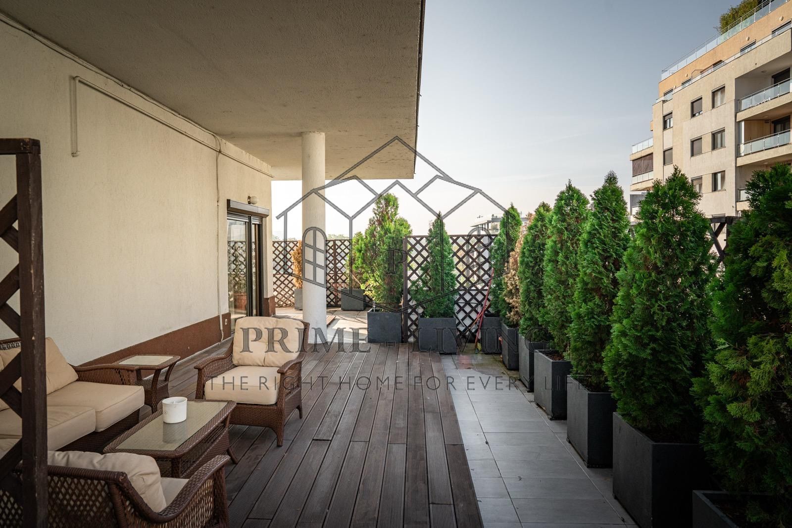 PENTHOUSE LUXOS CU TERASA DE 150 MP LA  INCHIRIERE LANGA HERASTRAU - Poză 9