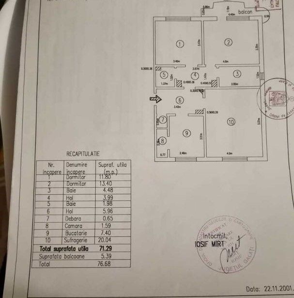 Apartament 3 camere, decomandat, Micro21 - Poză 8