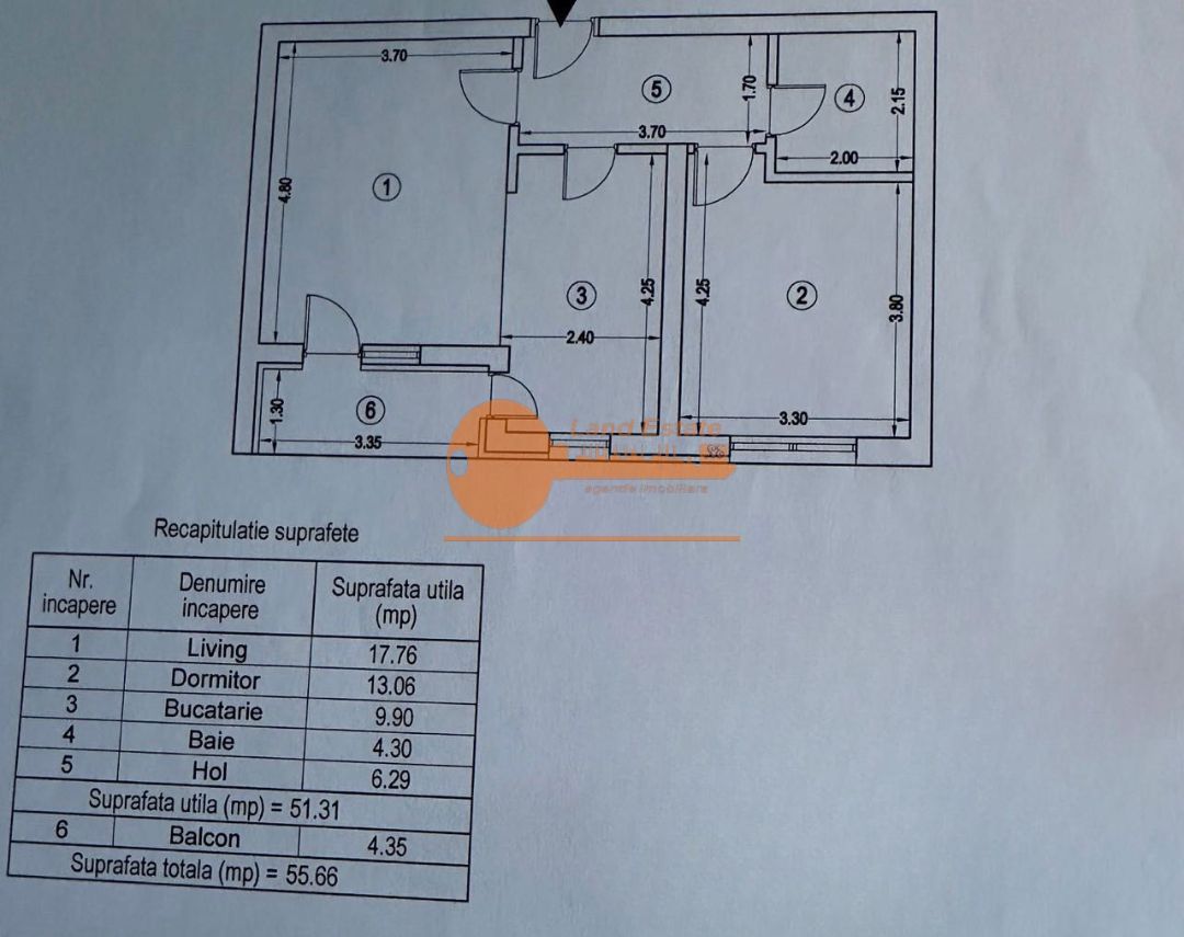 Apartament 2 camere Metrou Politehnica – Metrou Lujerului - Schiță 13