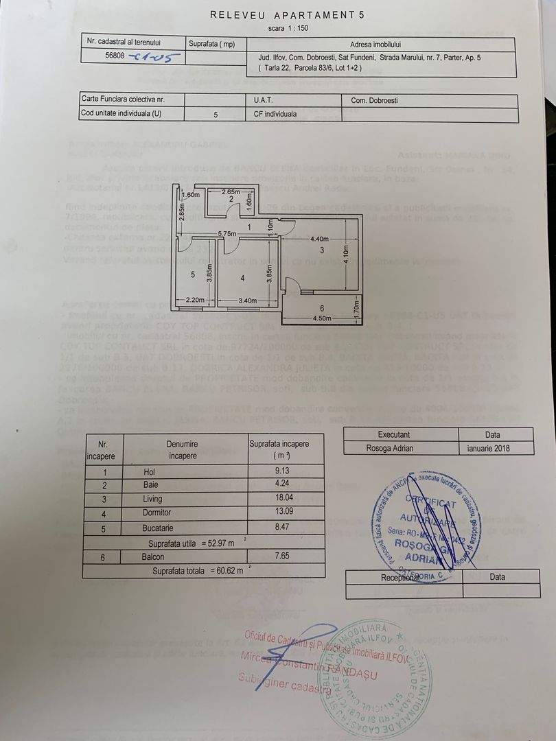 Dobroesti str Marului, 2 camere spatioase cu loc de parcare, de vanzar - Schiță 18
