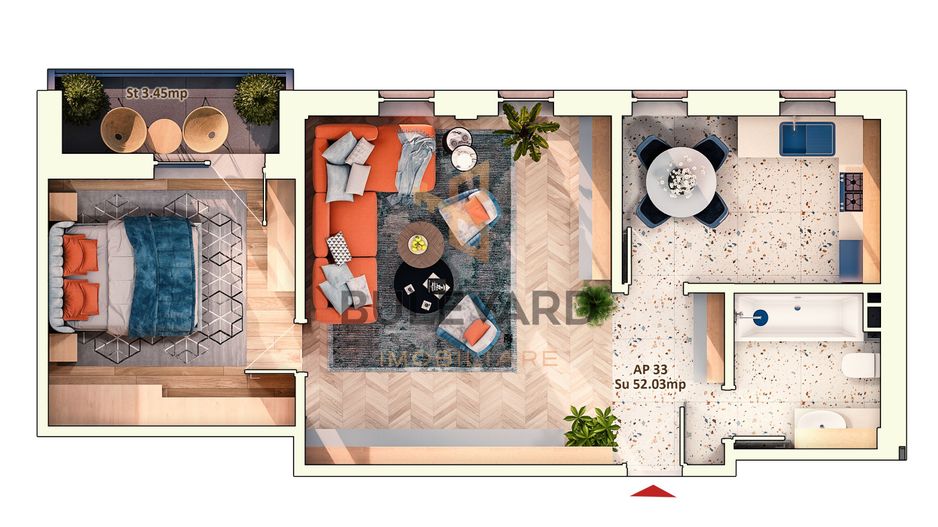 Apartament cu 2 camere decomandate, zona Piata Marasti! - Poză 5