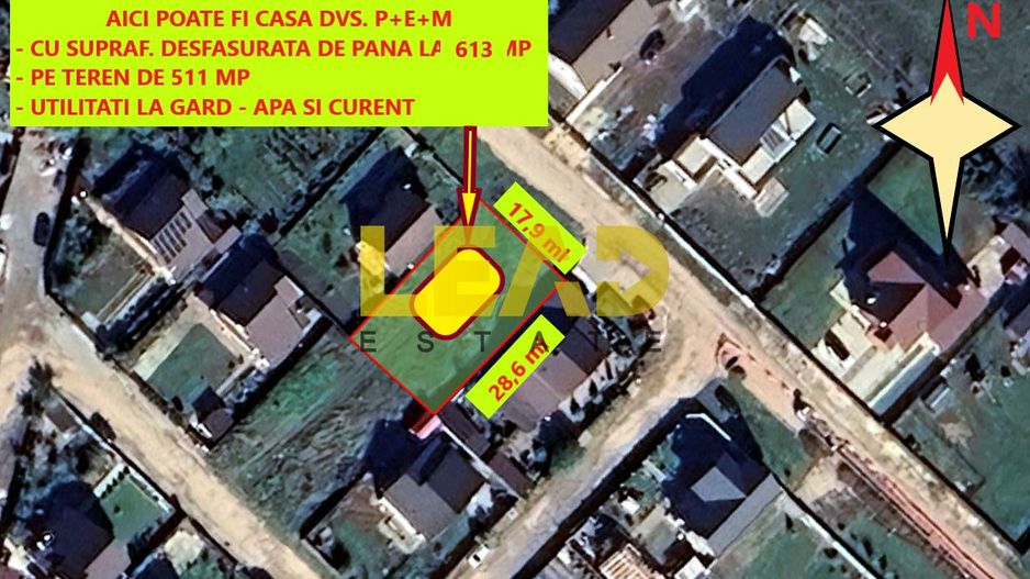 De Vanzare TEREN Intravilan, 511 mp, in BOD - Poză 2