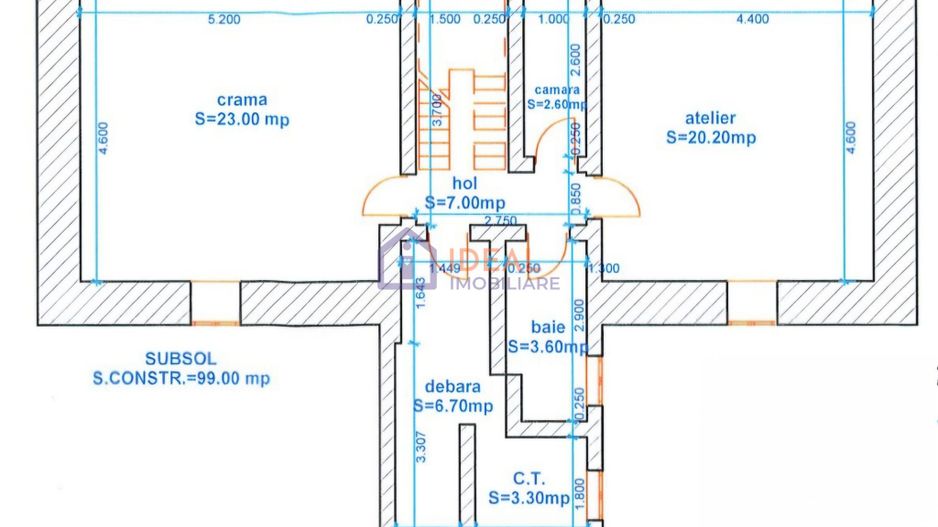 Casa Individuala cu 7 camere Mobilata si Utilata, zona Turnisor - Schiță 29