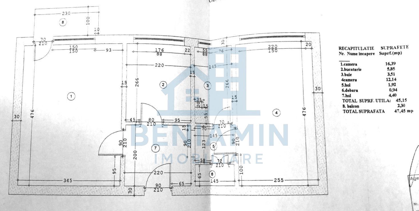 Apartament decomandat 2 camere Rovine Dezrobirii etaj 3 - Poză 8