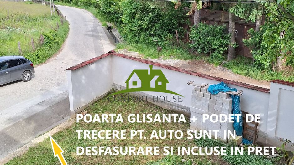 Casa P+M Lunca Bujoreni,locuibila ,imprejmuita cu gard zidit - Poză 5