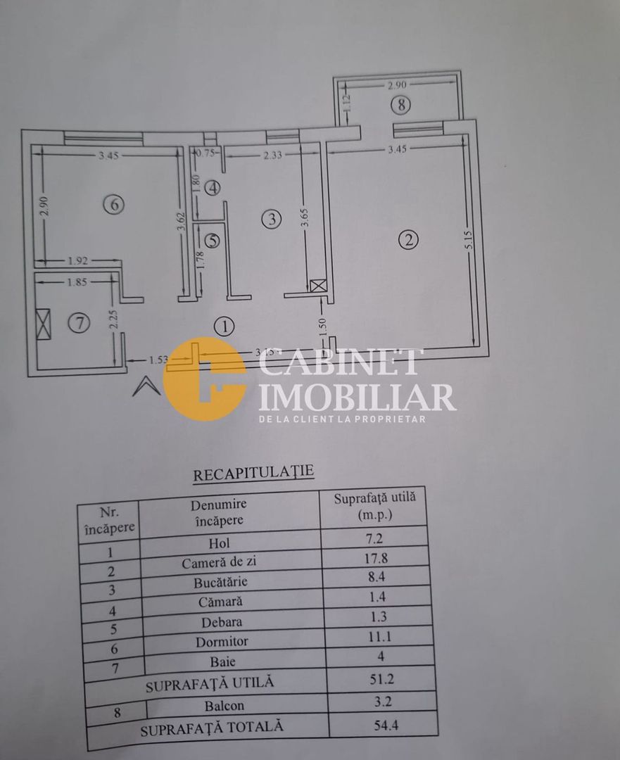 2 Camere Renovat - Etaj 1 - Zona Dacia - Poză 8