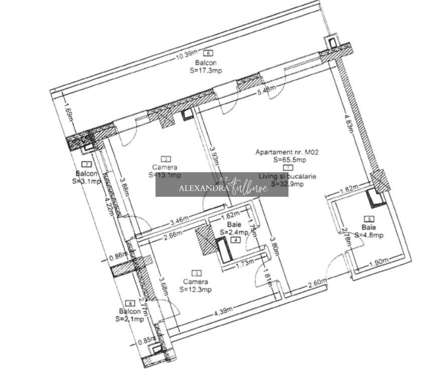 Apartament superfinisat | 3 camere | 2 băi | 3 balcoane | Wings - Poză 19