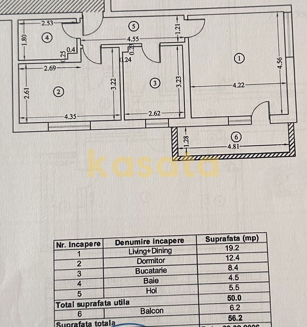 2 Camere 🏢 | Avangarde 📍| Complex modern 🛒| Acces rapid metrou 🚇 - Schiță 6