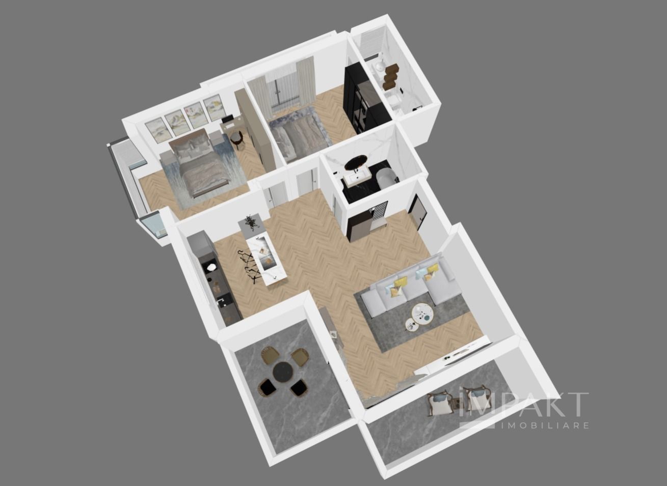 Penthouse cu Vedere Panoramica si Linistea Padurii | Terra, Floresti - Poză 1