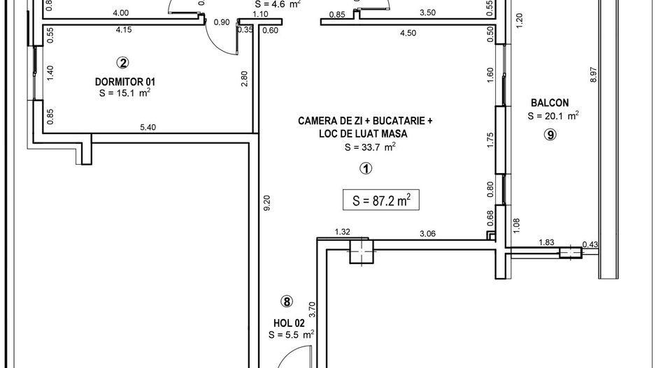 Apartament bloc nou 4 camere - Poză 3