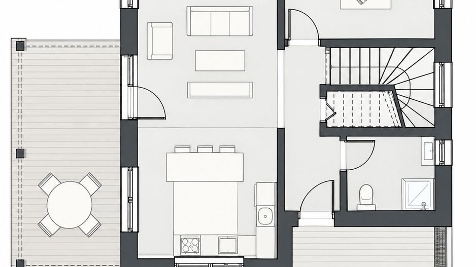 Casa individuala de vanzare, 5 camere, dressing, 3 bai, 600mp curte - Poză 5