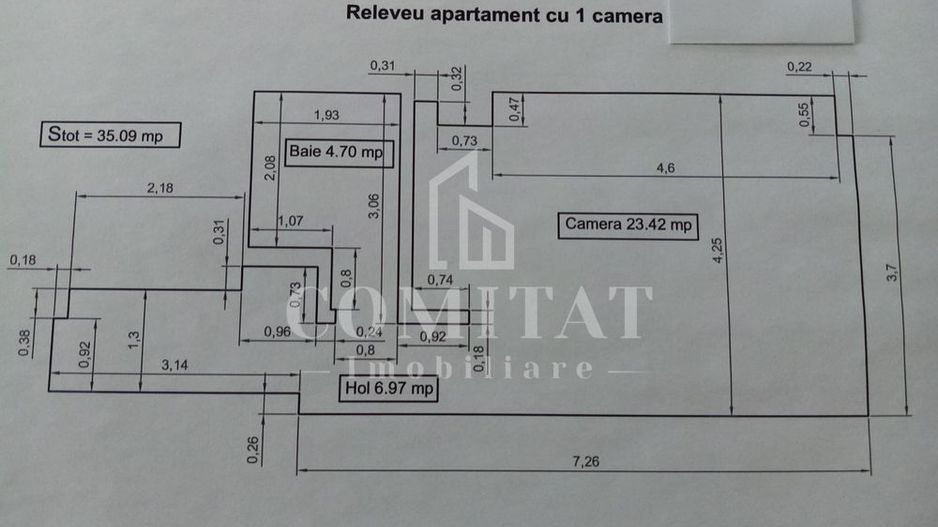 Apartament de vânzare | 1 camera | Zona Kaufland | Cartierul Mănăștur - Poză 5