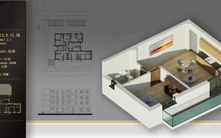 Zona Soarelui / Apartament cu 2 camere / Etaj 1 / Ultramodern - Poză 1