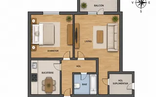 2 Camere | Primaverii | CT | Lift nou | Balcon | Loc de parcare | - Poză 11