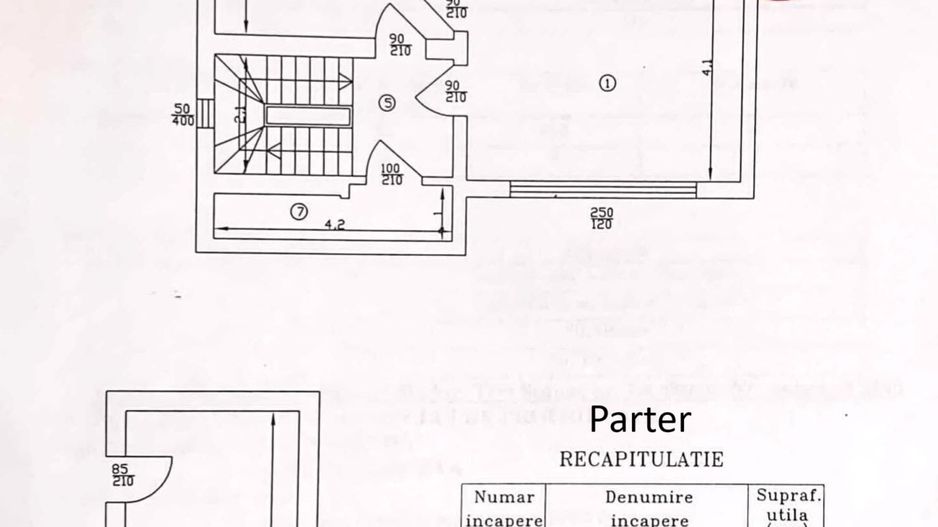 Vanzare apartament 3 camere (E1+M) in Vila (S+P+E1+M) - Teiul Doamnei - Schiță 26