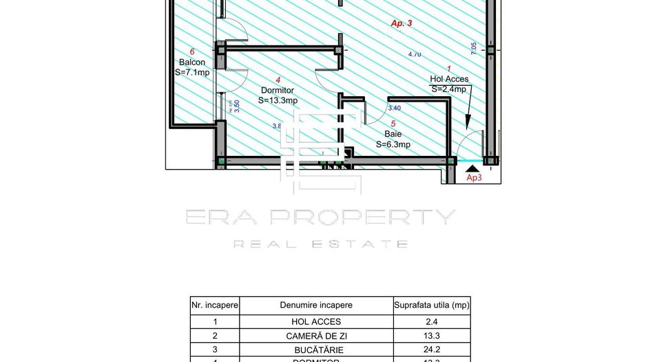 Apartament 59,5 mp | gradina 72mp | INTABULAT | Clasa energetica A | Selimbar - Schiță 13