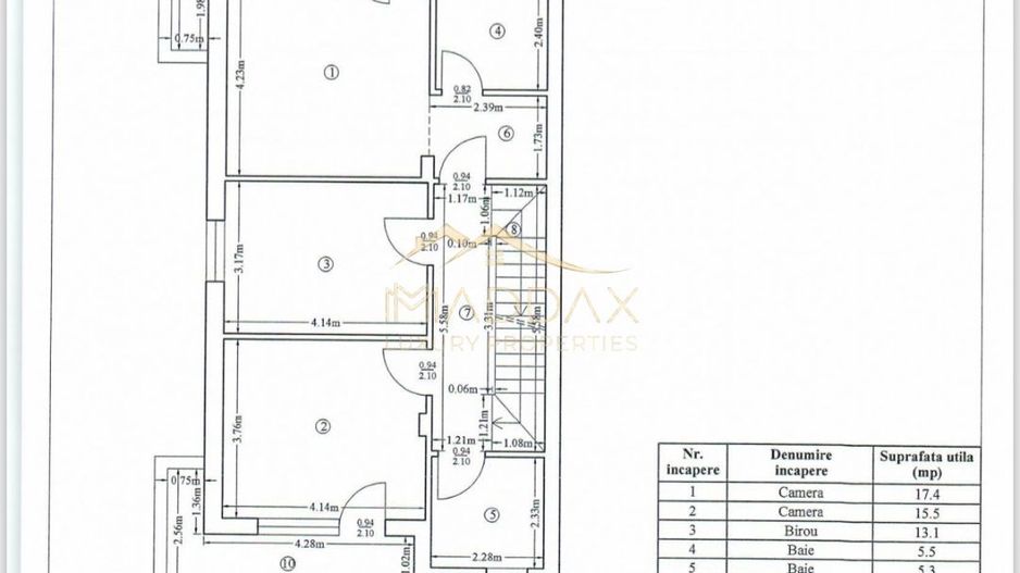 Vilă **6 camere  **451mp // Zona Iancu Nicolae - Schiță 46
