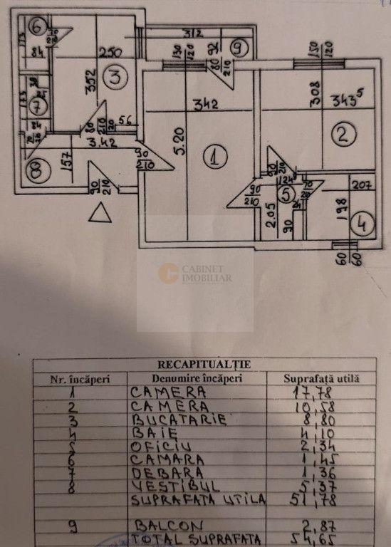 2 Camere | Arena Națională | Etaj Intermediar | Fără Risc - Schiță 11