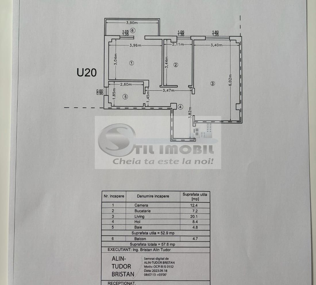 Apartament 2 camere, dec, 57mp, Visani - Poză 9