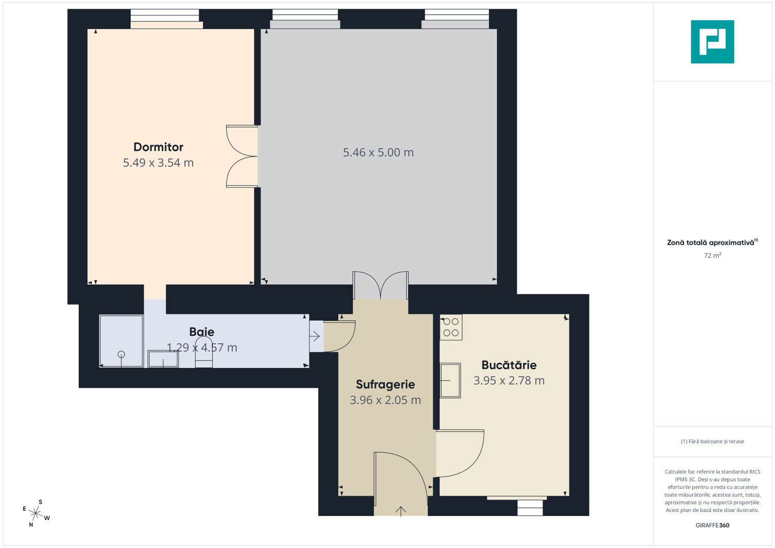 Apartament cu 2 camere,  75 mp, central, Arad - Poză 11