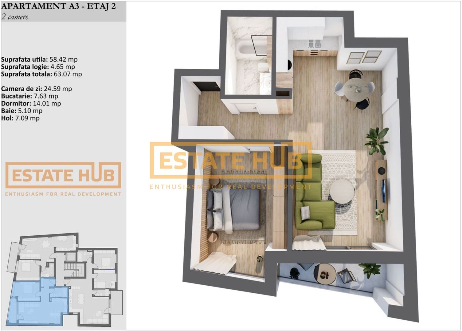 2 camere premium Paris-0%comision-De la Dezvoltator - Poză 4