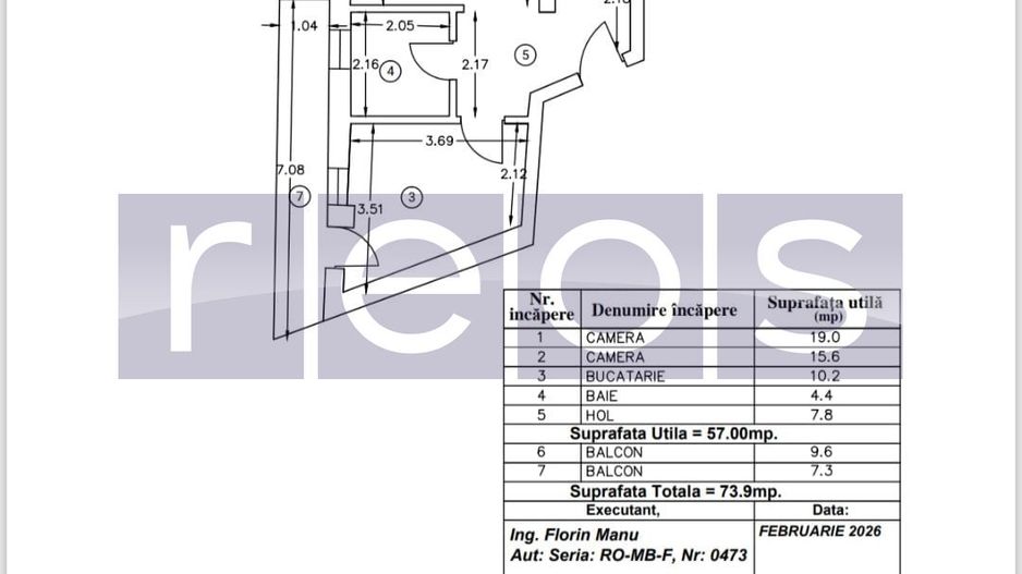 VANZARE 2 CAMERE | 57 MP UTILI | JIULUI - Poză 10